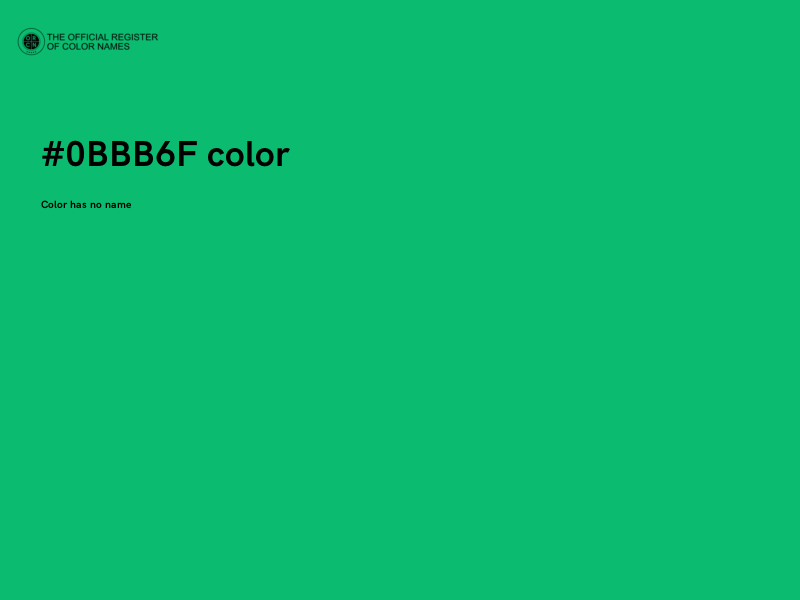 #0BBB6F color image