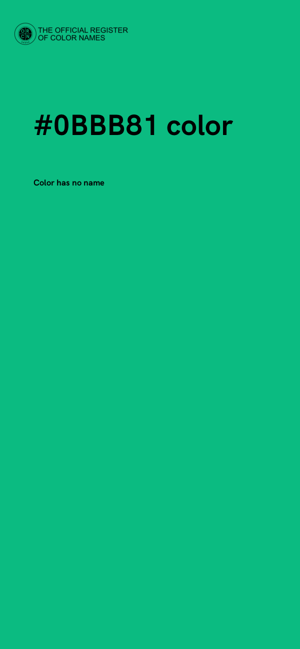 #0BBB81 color image