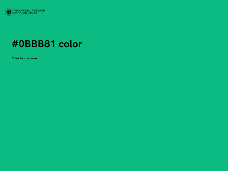 #0BBB81 color image