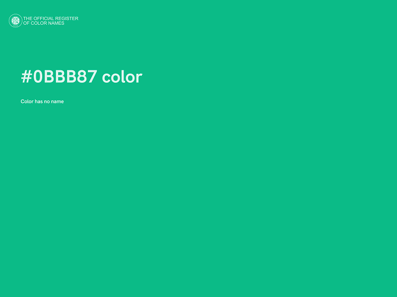 #0BBB87 color image
