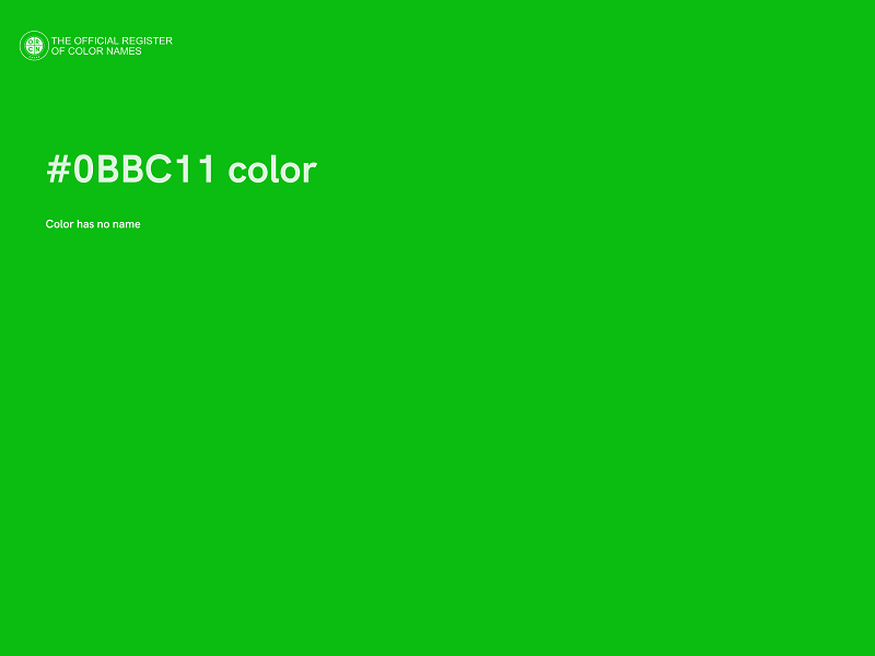 #0BBC11 color image