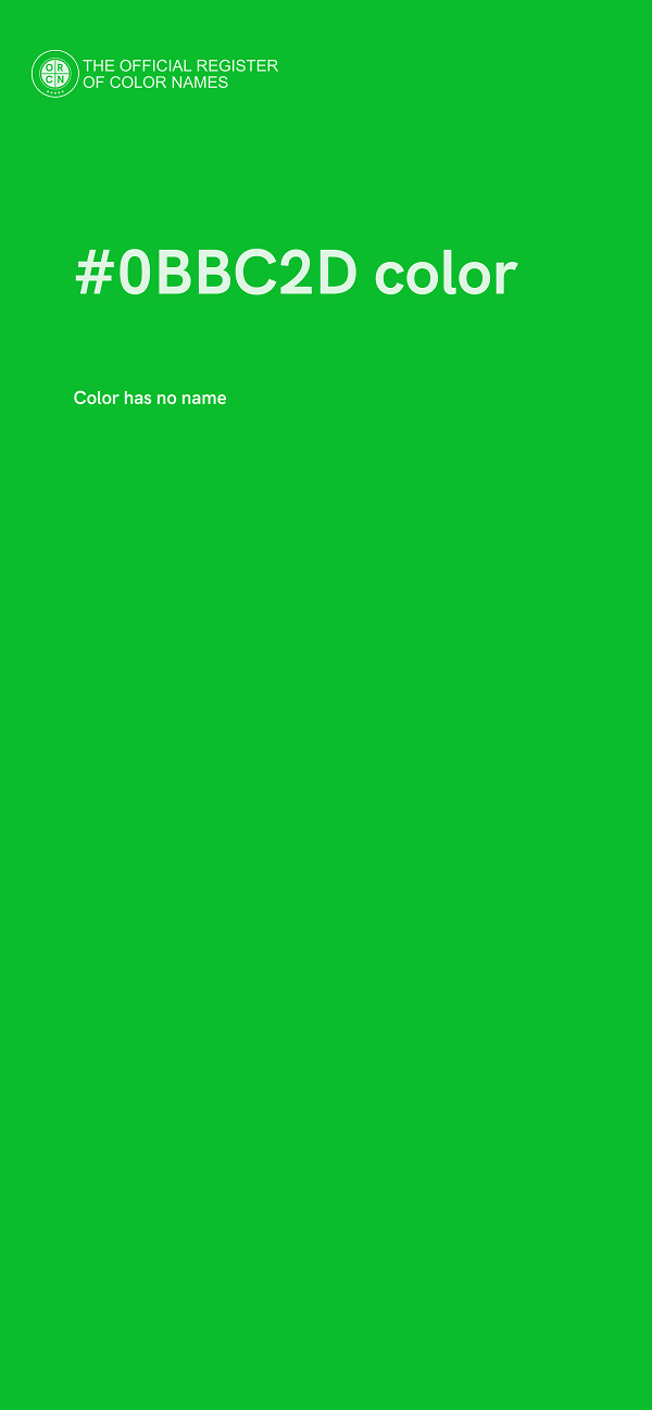 #0BBC2D color image