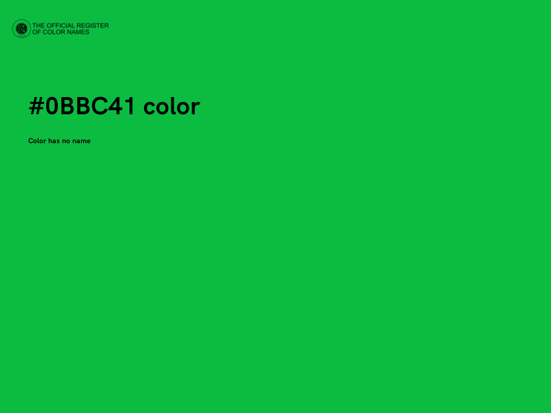 #0BBC41 color image