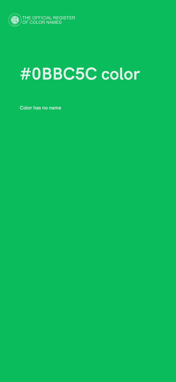 #0BBC5C color image