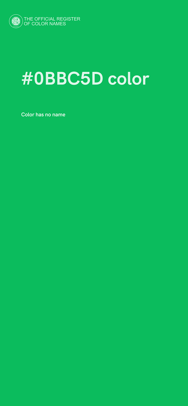 #0BBC5D color image