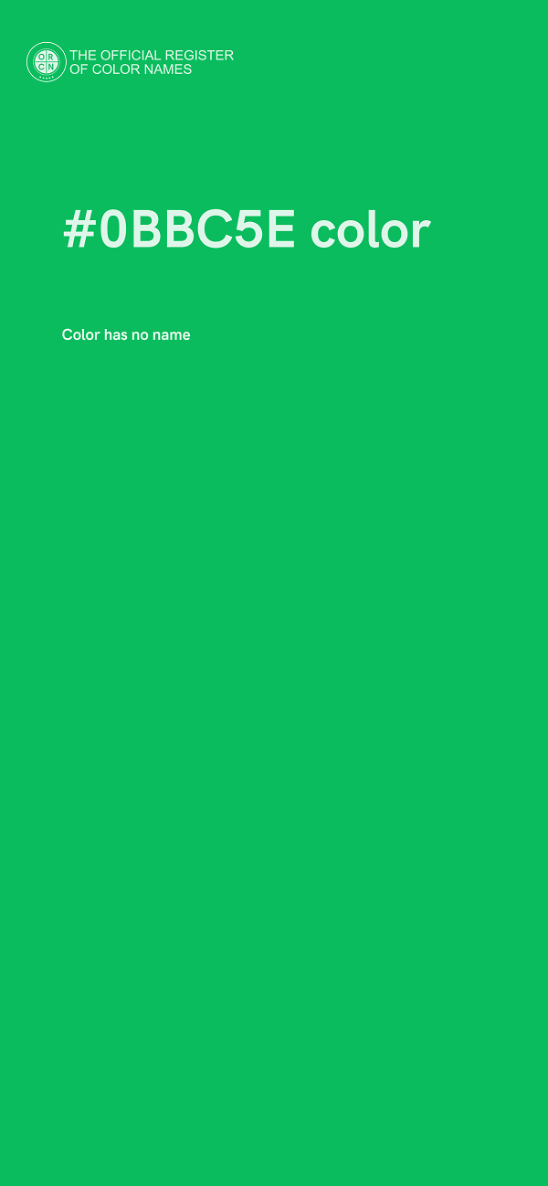 #0BBC5E color image