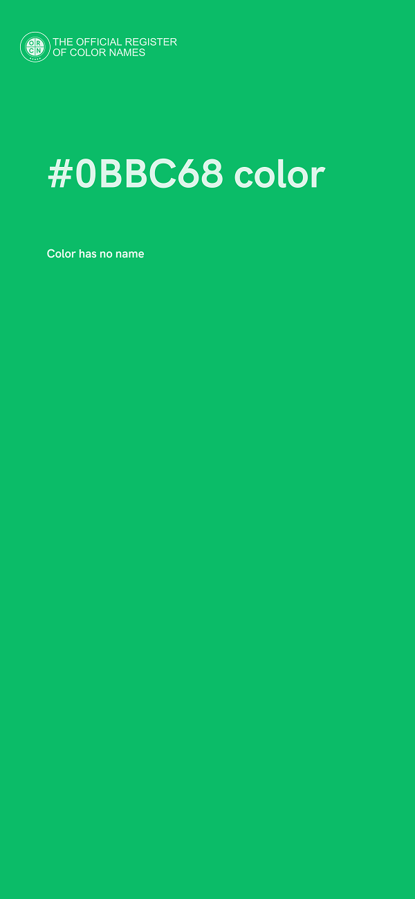 #0BBC68 color image