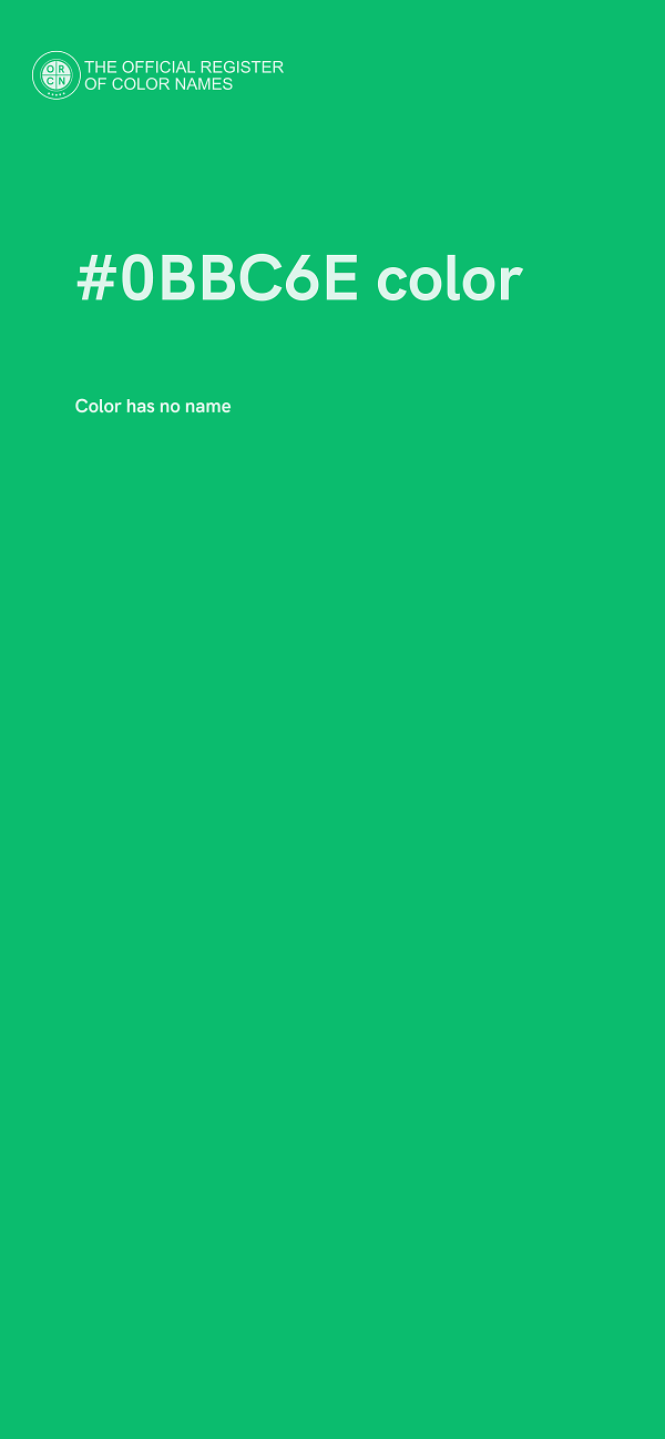 #0BBC6E color image