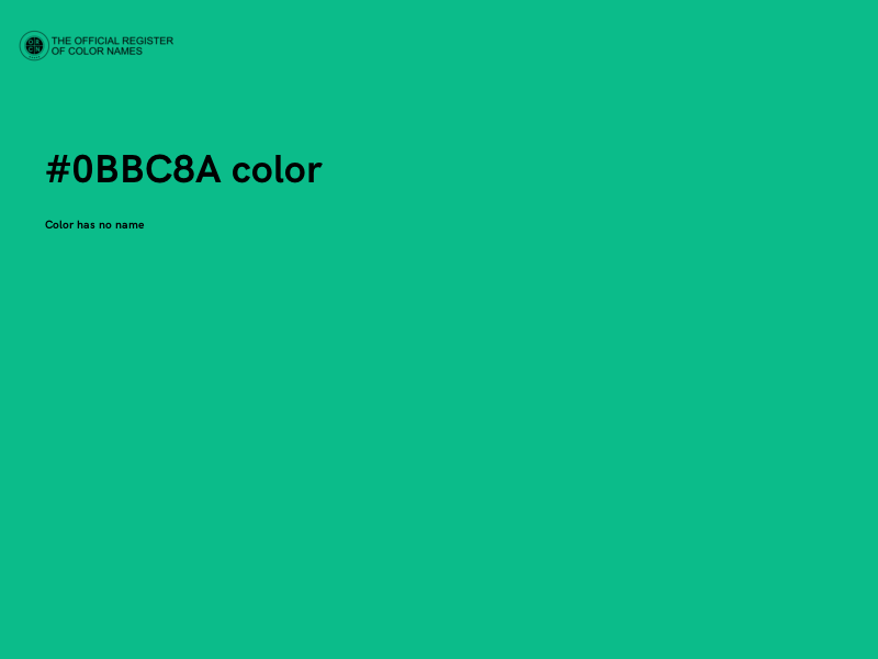 #0BBC8A color image