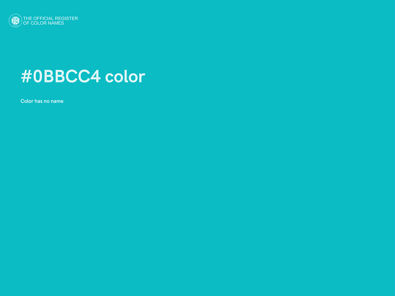 #0BBCC4 color image