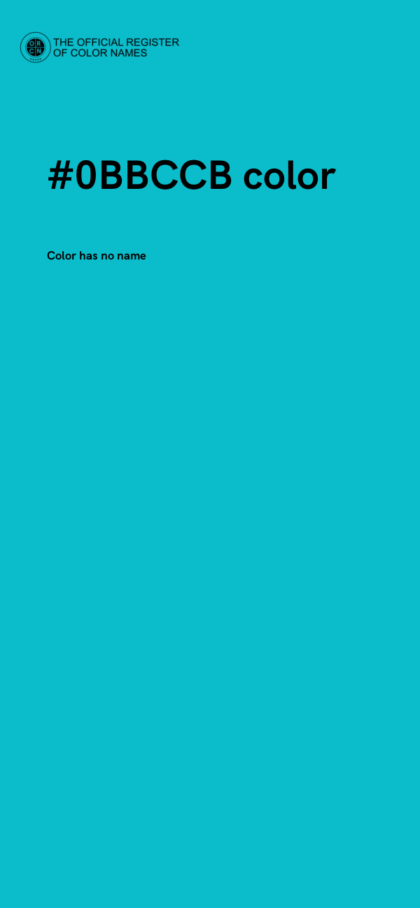 #0BBCCB color image