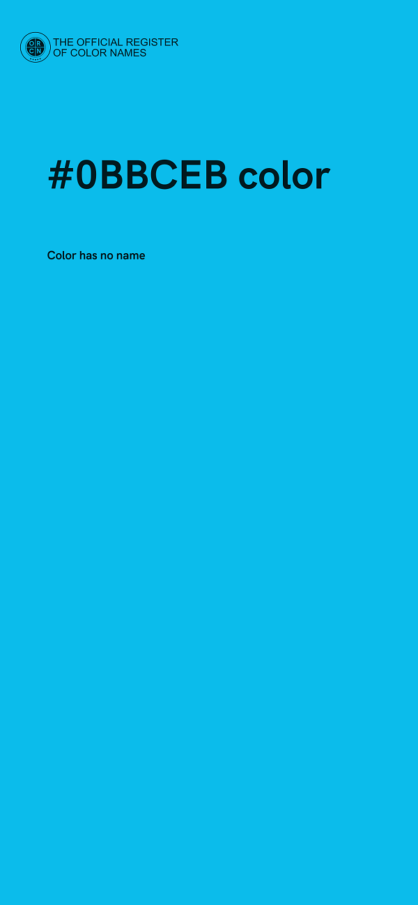 #0BBCEB color image