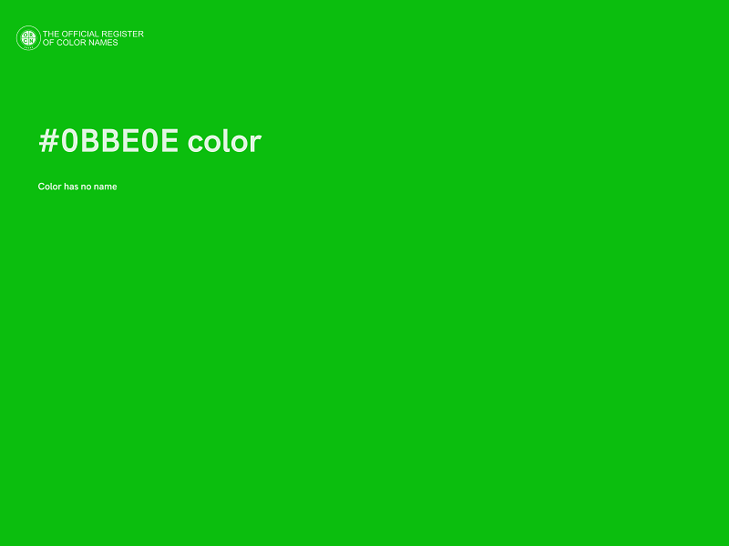 #0BBE0E color image