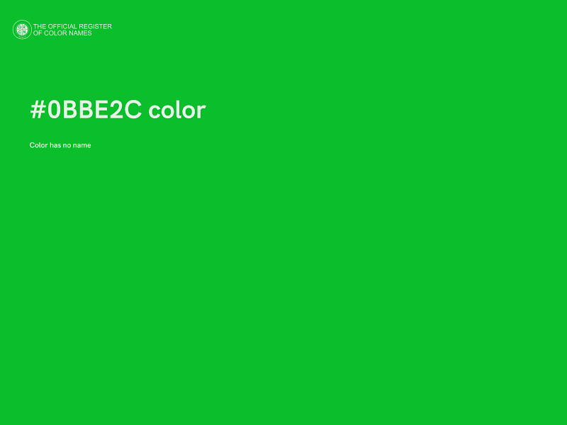 #0BBE2C color image