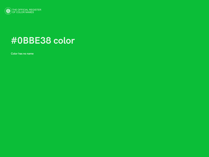 #0BBE38 color image