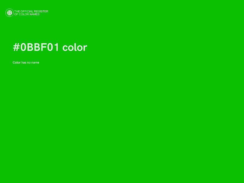 #0BBF01 color image