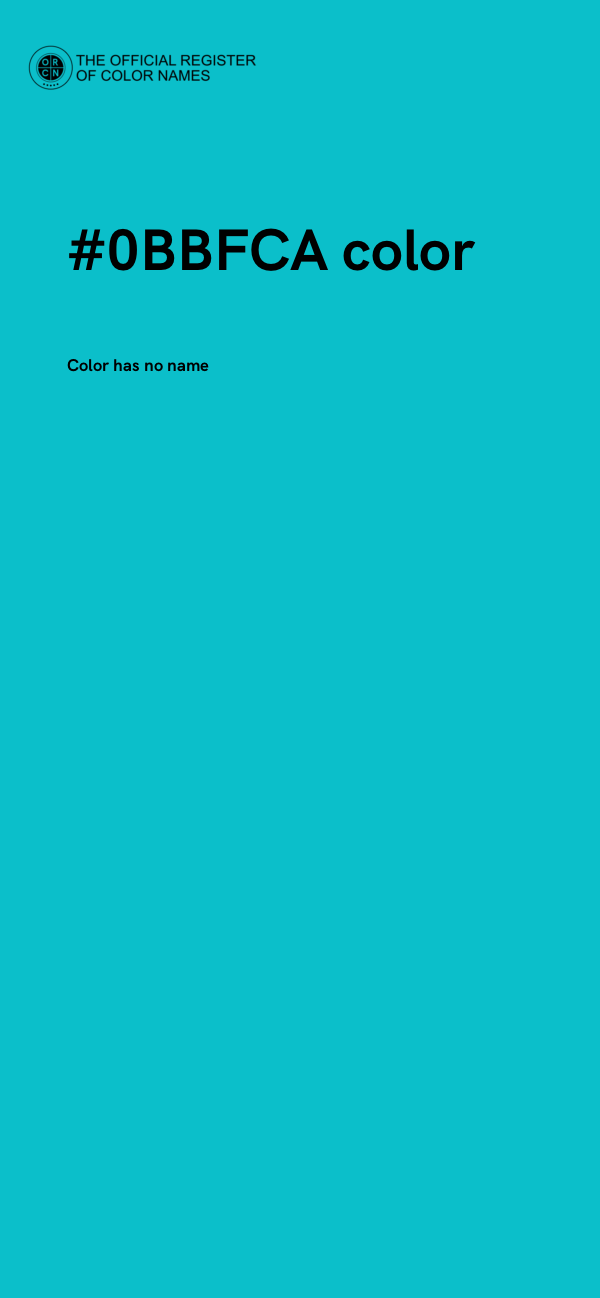 #0BBFCA color image
