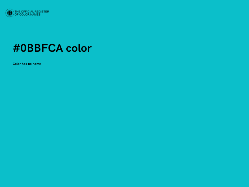 #0BBFCA color image
