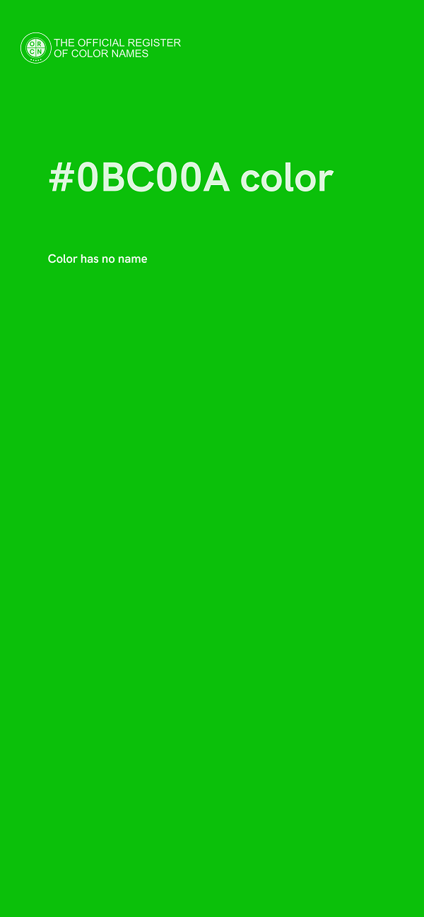 #0BC00A color image