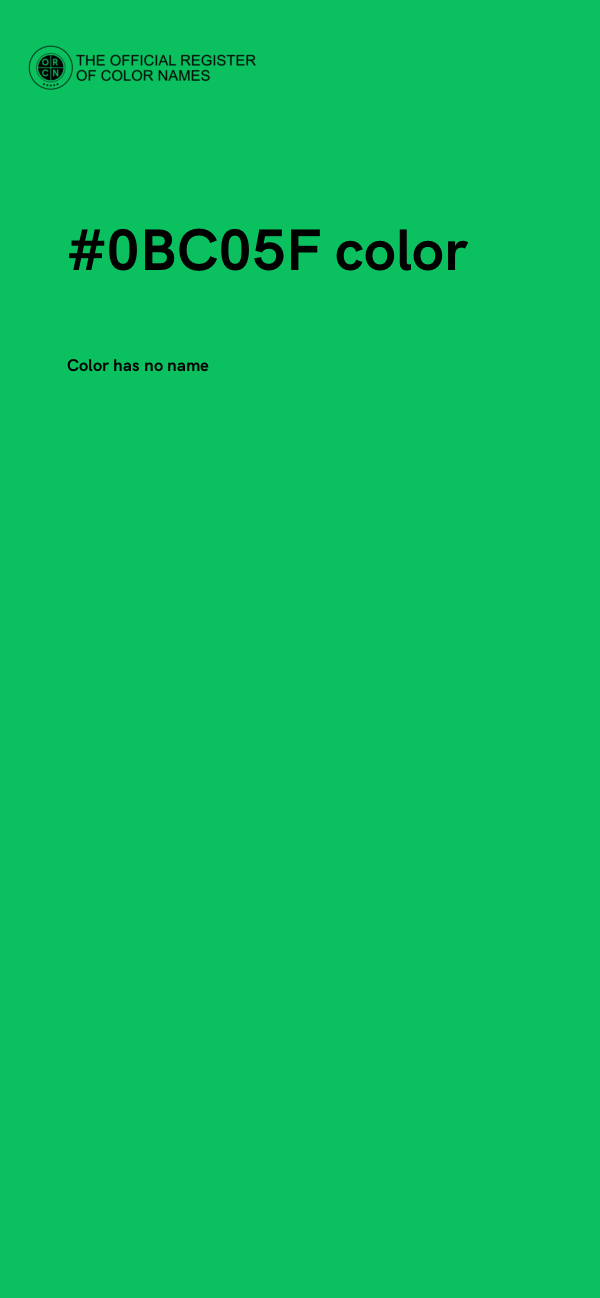 #0BC05F color image