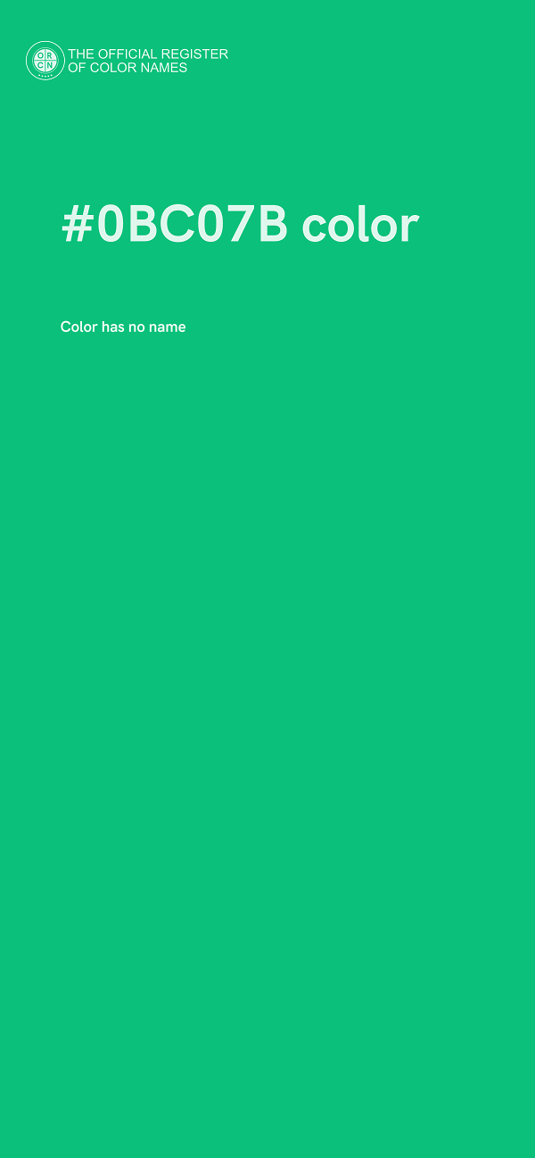 #0BC07B color image
