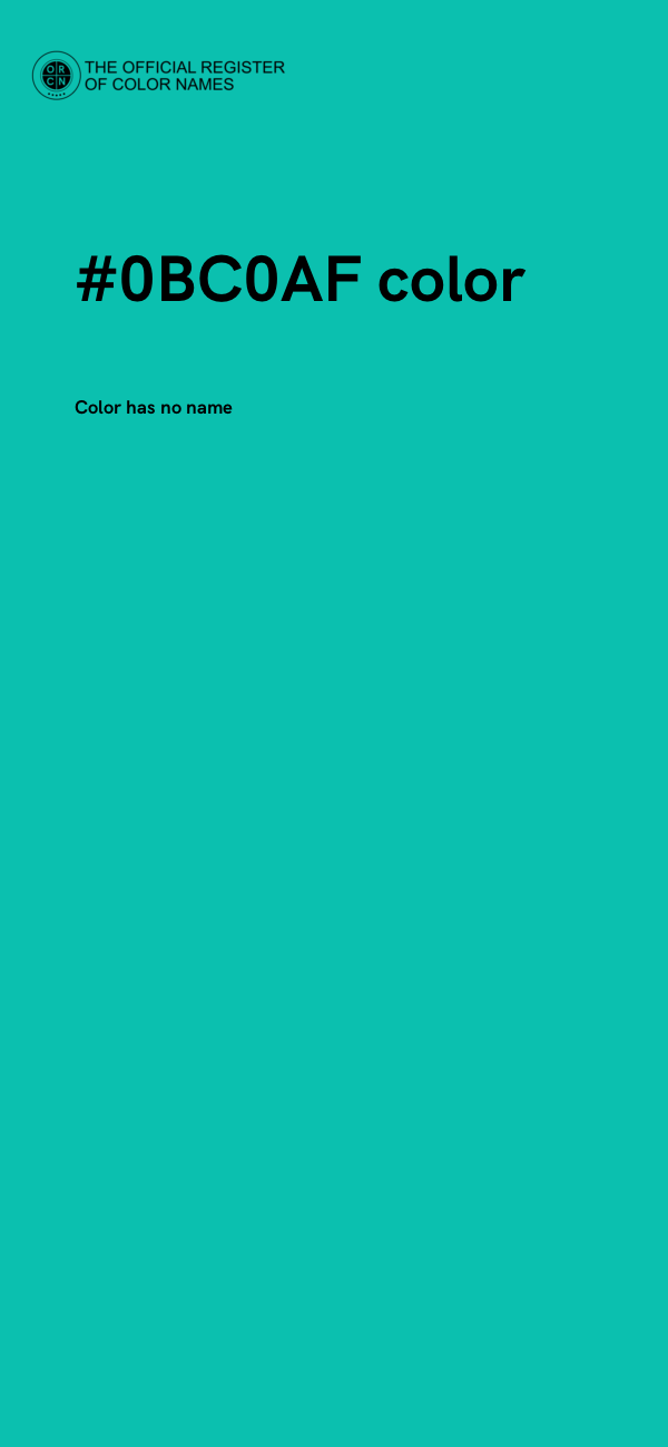 #0BC0AF color image