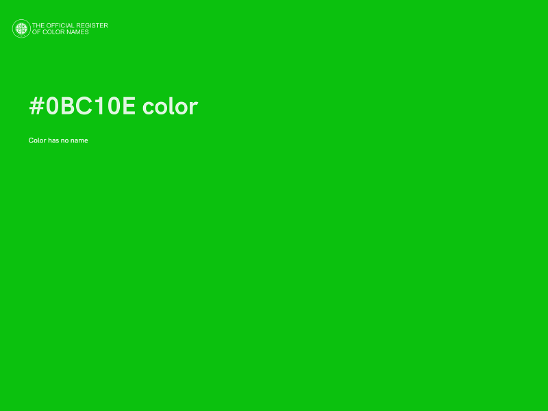 #0BC10E color image