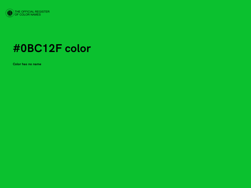 #0BC12F color image