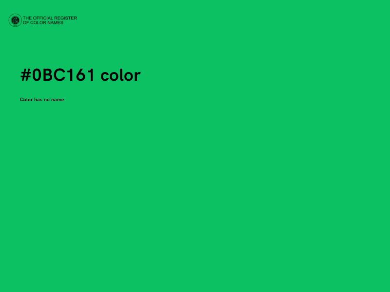 #0BC161 color image