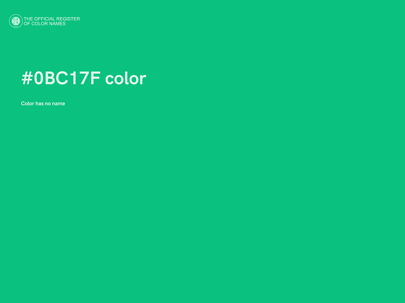 #0BC17F color image