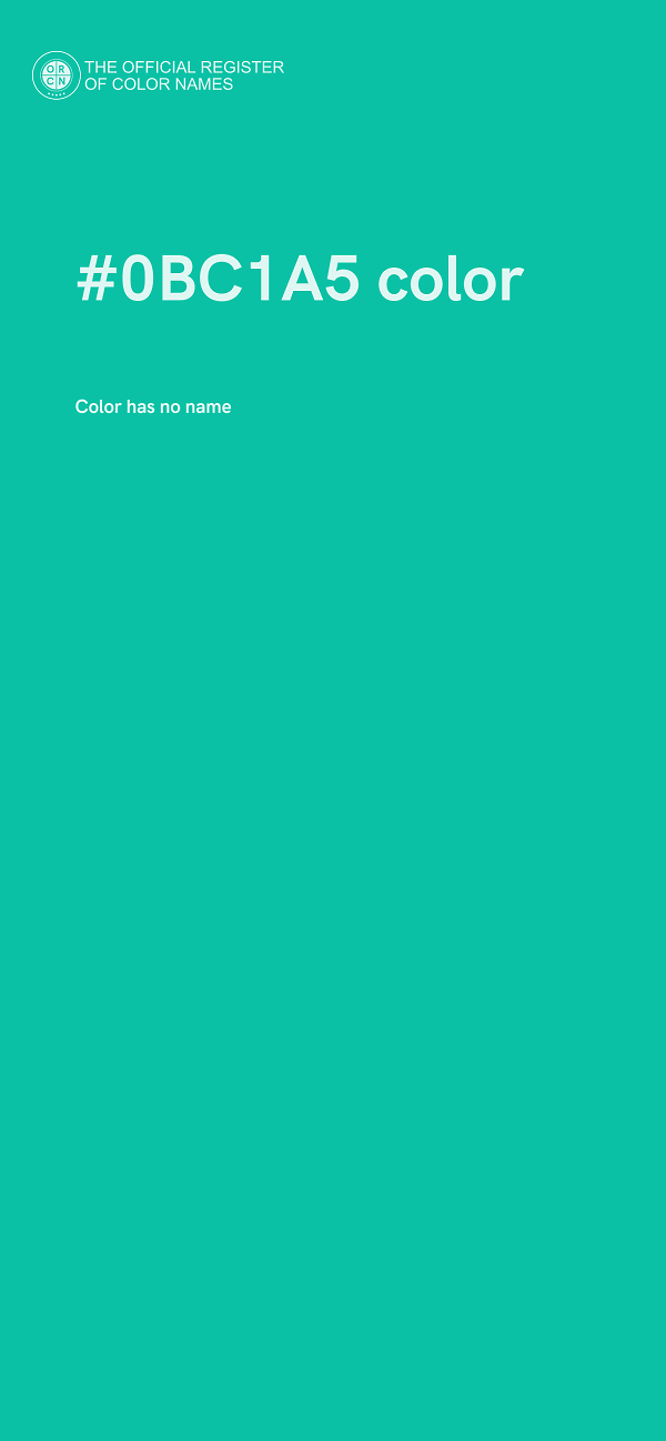 #0BC1A5 color image