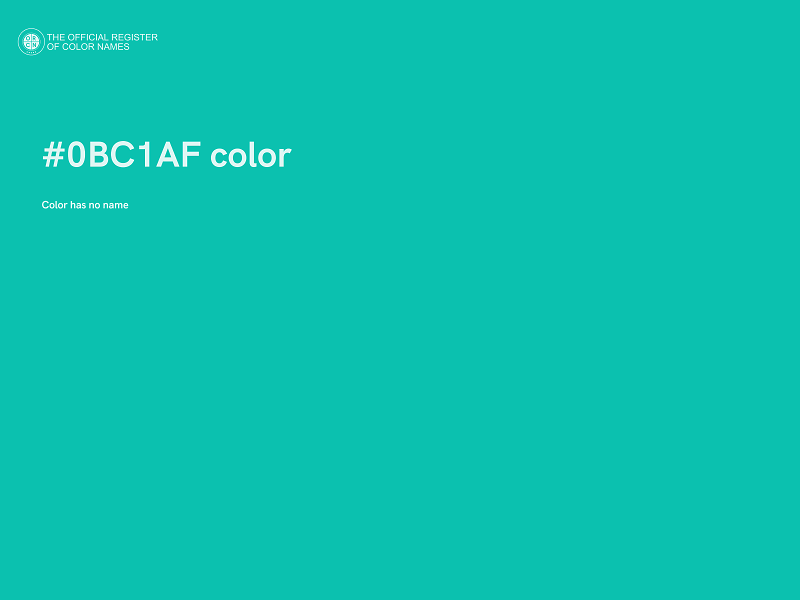 #0BC1AF color image