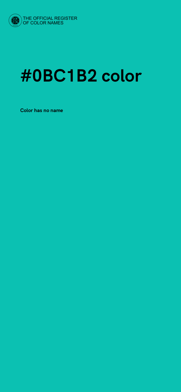 #0BC1B2 color image