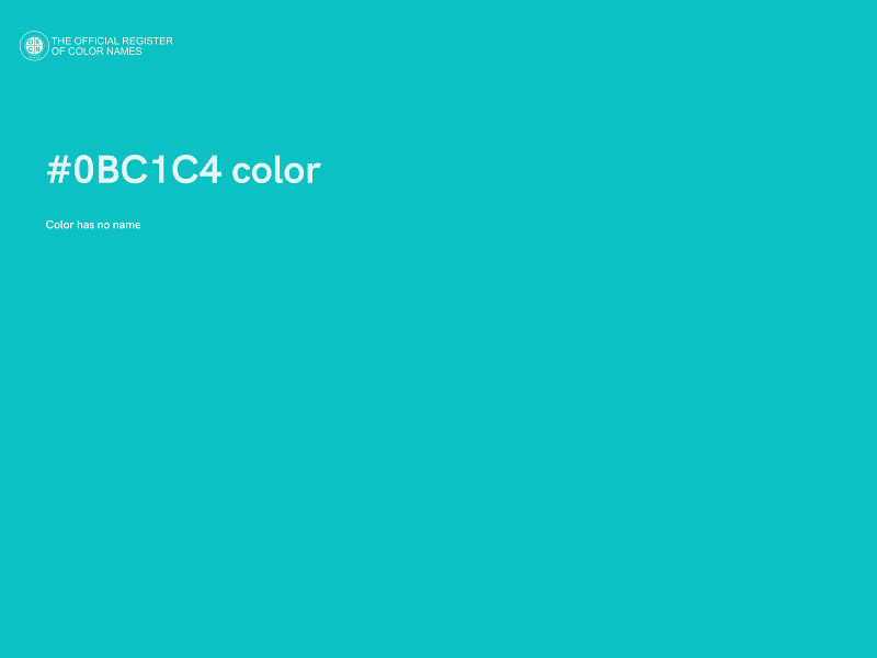 #0BC1C4 color image