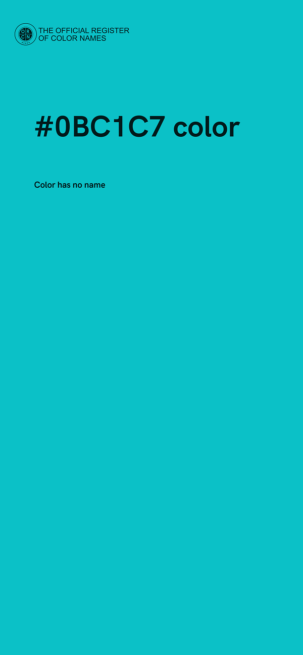 #0BC1C7 color image