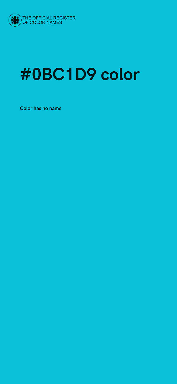 #0BC1D9 color image