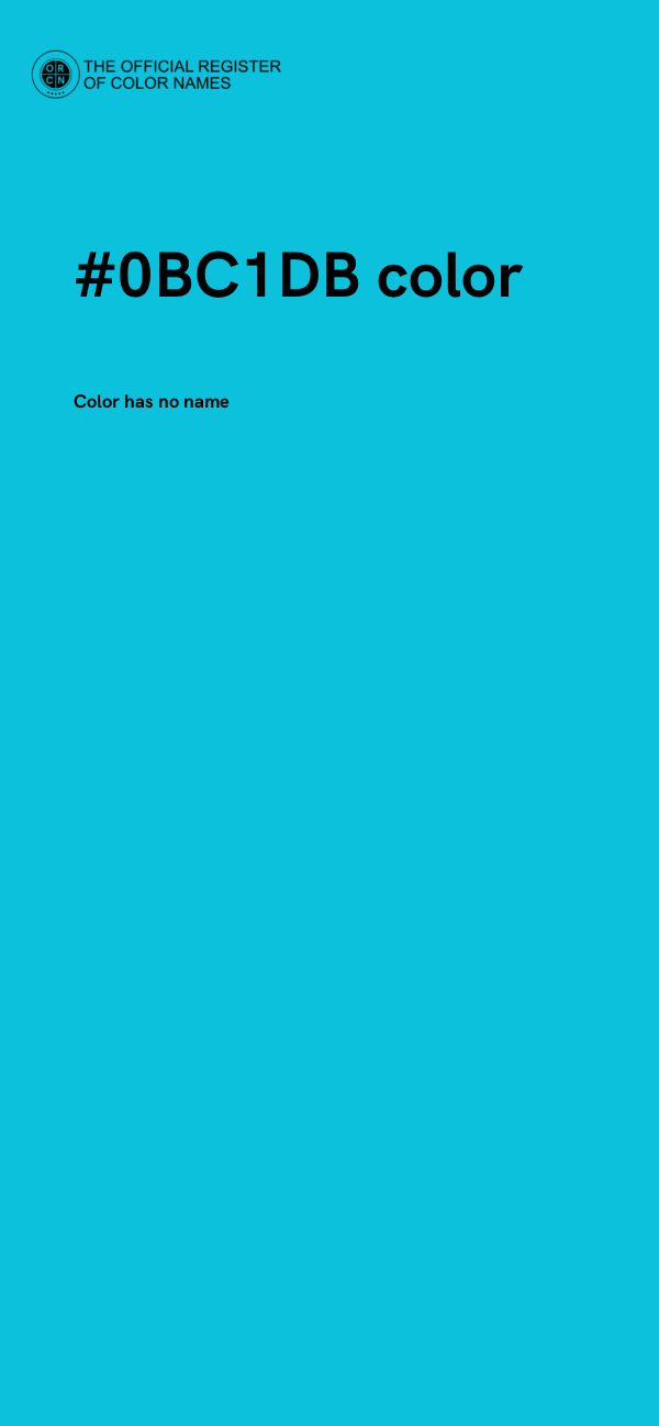 #0BC1DB color image