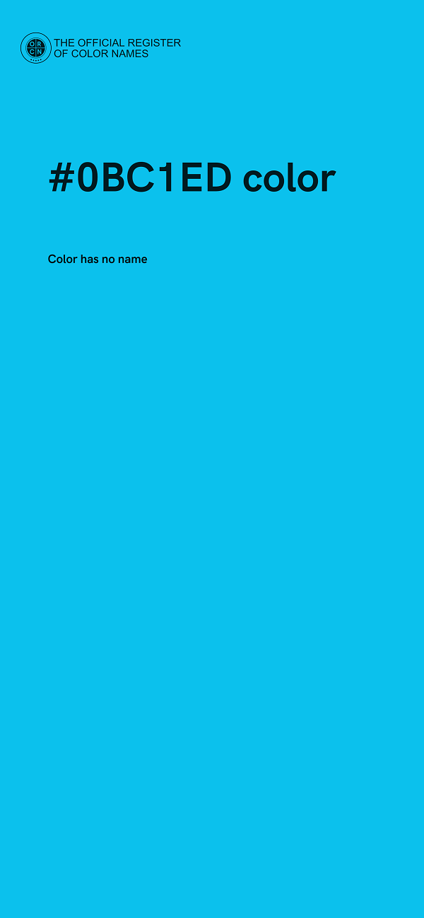 #0BC1ED color image