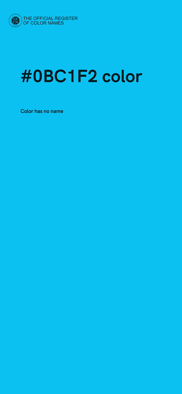 #0BC1F2 color image