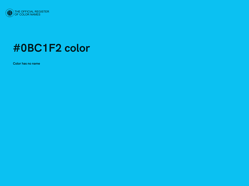 #0BC1F2 color image