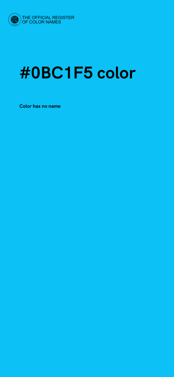 #0BC1F5 color image