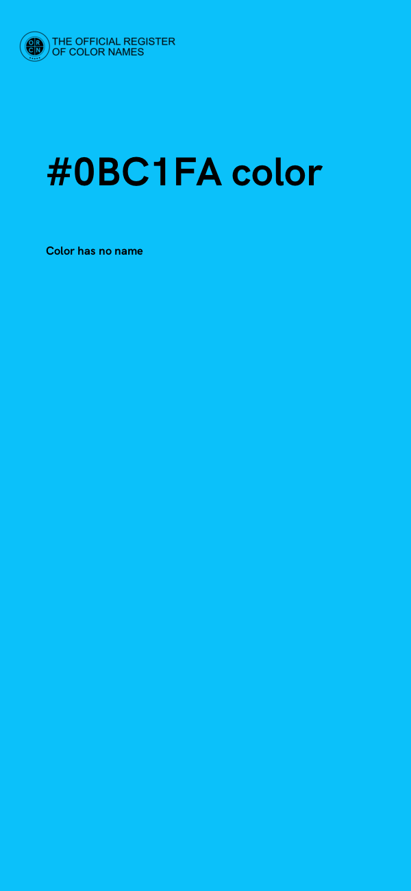 #0BC1FA color image