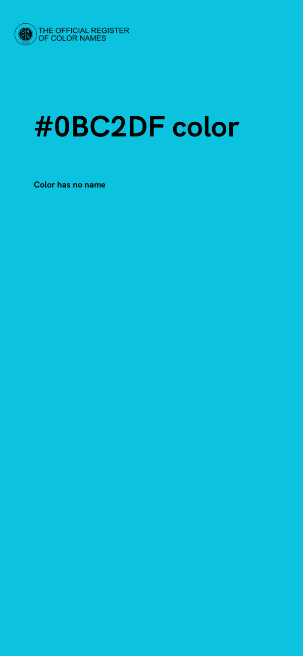 #0BC2DF color image