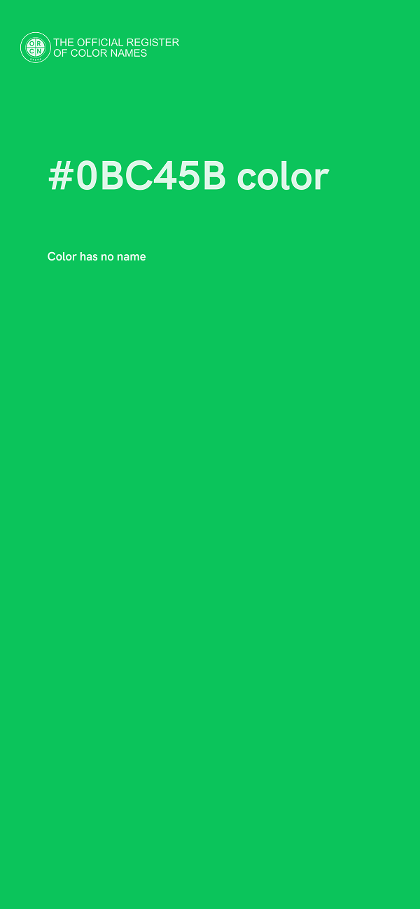 #0BC45B color image