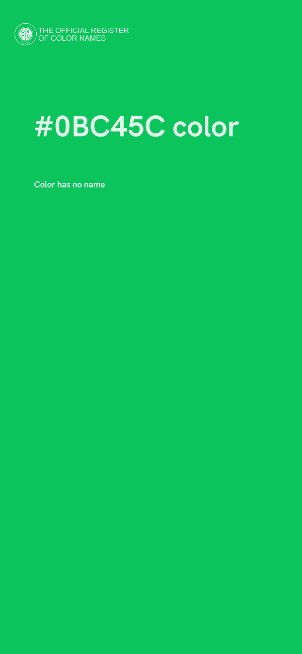#0BC45C color image