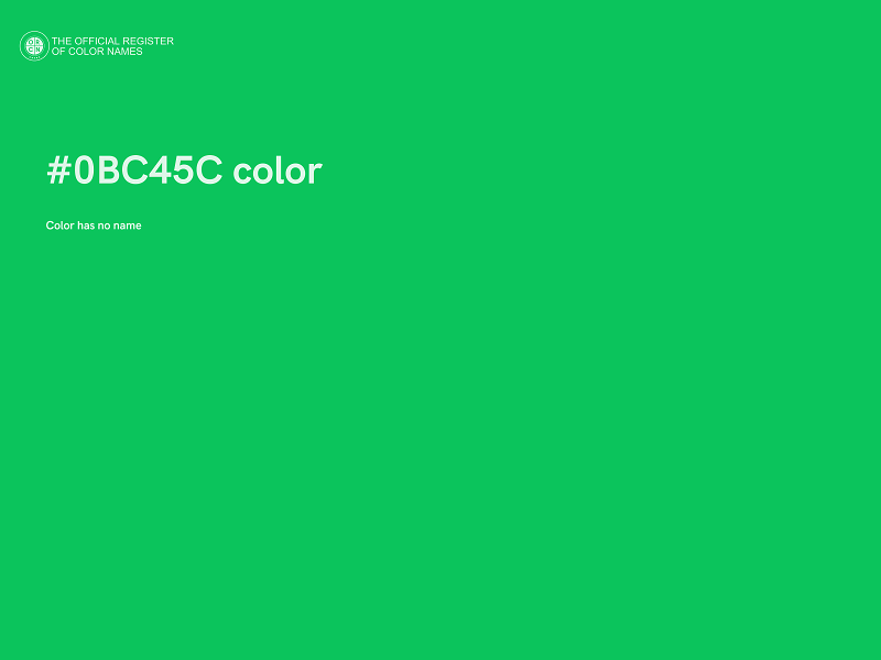 #0BC45C color image