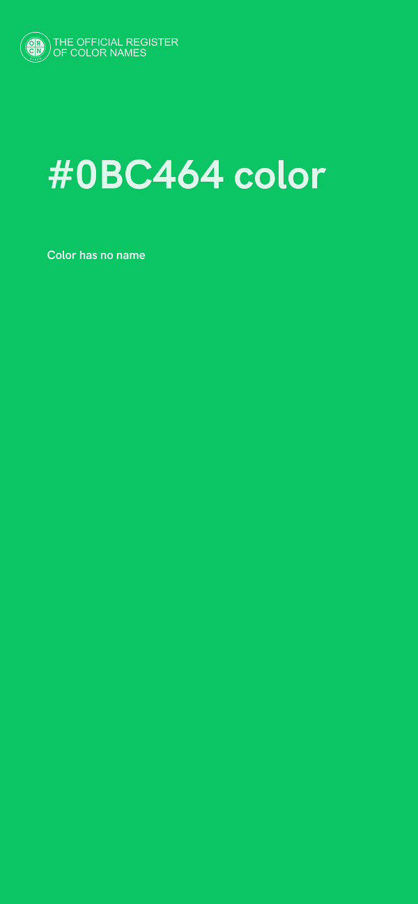 #0BC464 color image