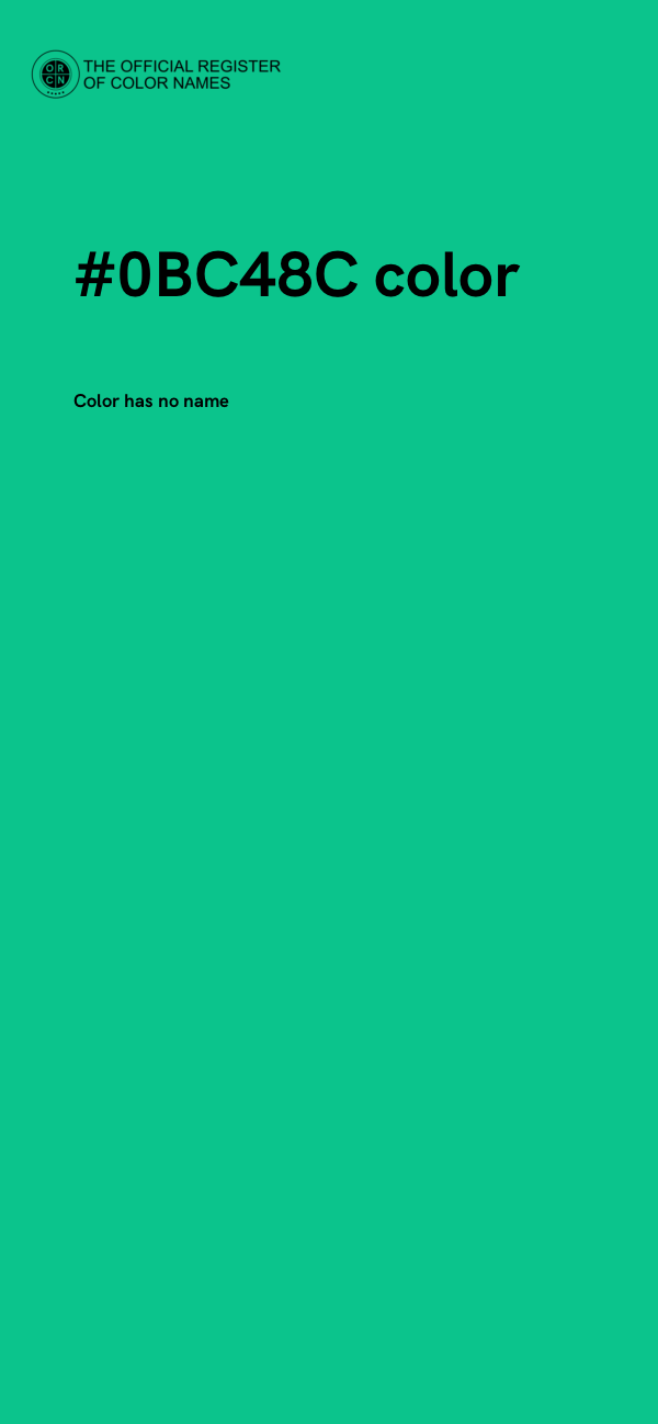#0BC48C color image