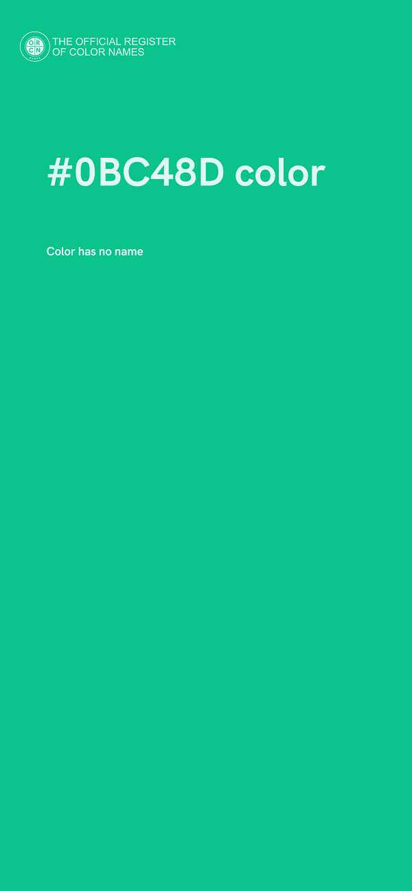 #0BC48D color image