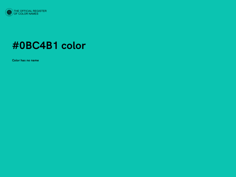#0BC4B1 color image